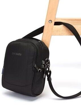 Pacsafe Metrosafe LS100 Anti Theft Crossbody Bag Black